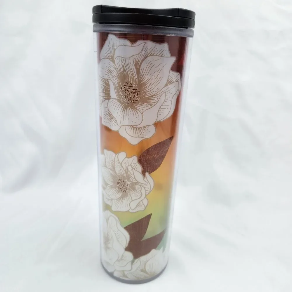 ☕️Starbucks 2019 Desert Cactus Flower Acrylic 16oz Travel Tumbler